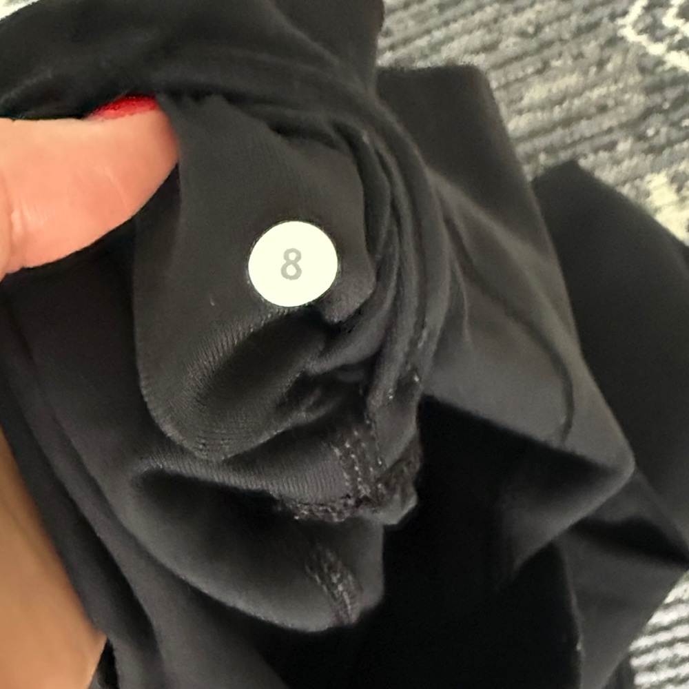 Lululemon Wunder Under Crop Leggings Tights Black High Rise - Picture 5 of 7
